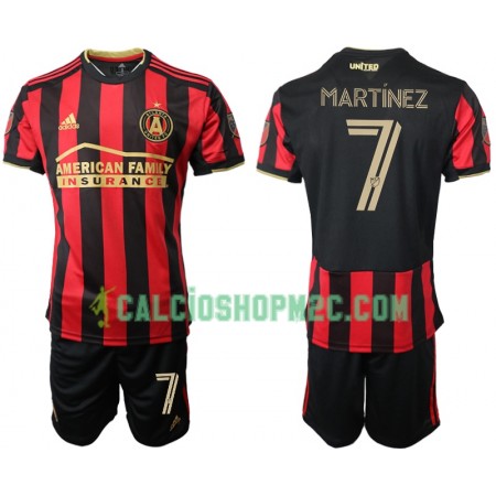 Atlanta United Martinez 7 Bambino Maglia Prima 2020/2021 Manica Corta (+ Pantaloncini)